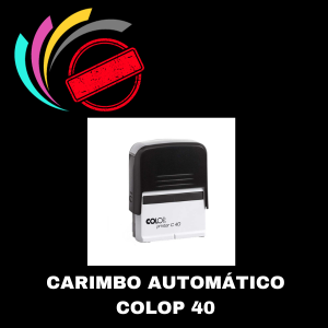 Carimbo Automático Colop 40  59 x 23 mm    
