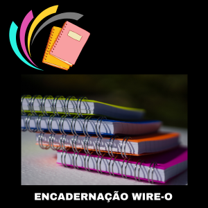 Encadernação Wire-o Wire-o com capa plástica A4   Espiral 